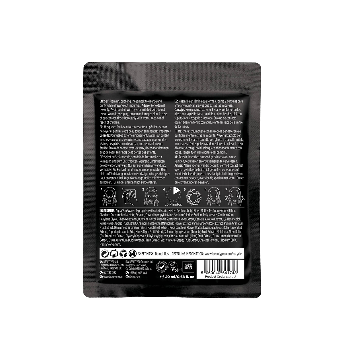 Detoxifying Bubbling Cleansing Sheet Mask